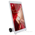 White 43inch lcd digital advertising signage kiosk